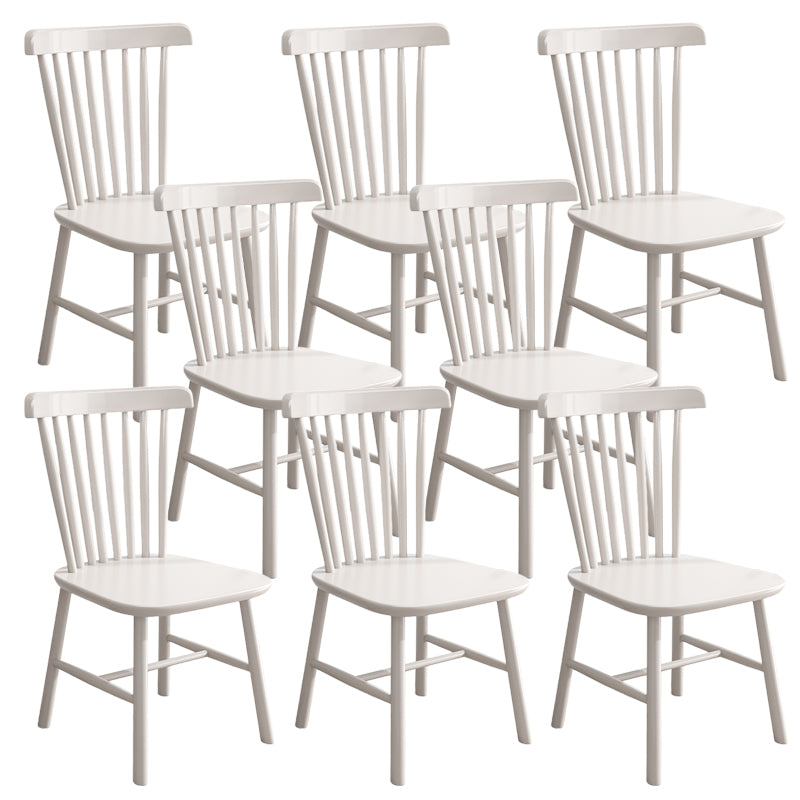 Contemporary Armless Dining Chair Home Solid Wood Dining Chair