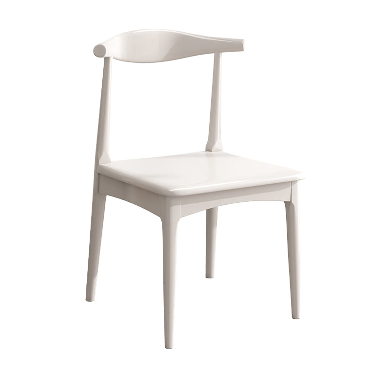 Contemporary Armless Dining Chair Home Solid Wood Dining Chair