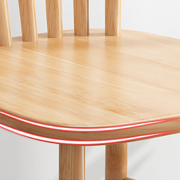 Contemporary Armless Dining Chair Home Solid Wood Dining Chair