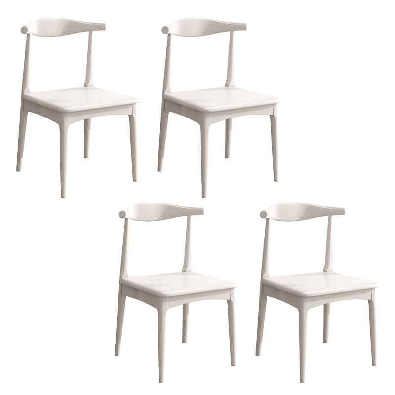 Contemporary Armless Dining Chair Home Solid Wood Dining Chair