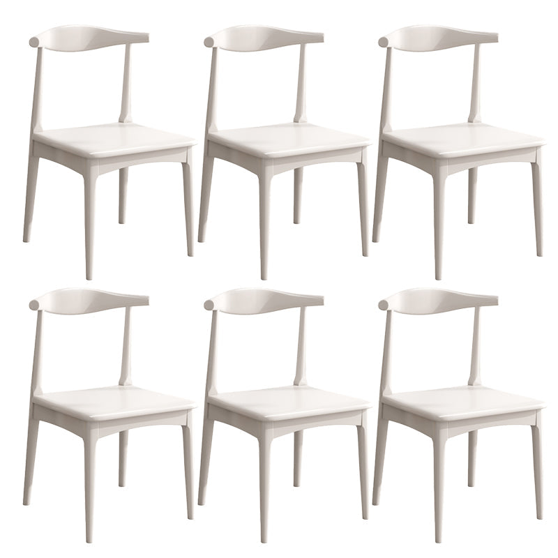 Contemporary Armless Dining Chair Home Solid Wood Dining Chair