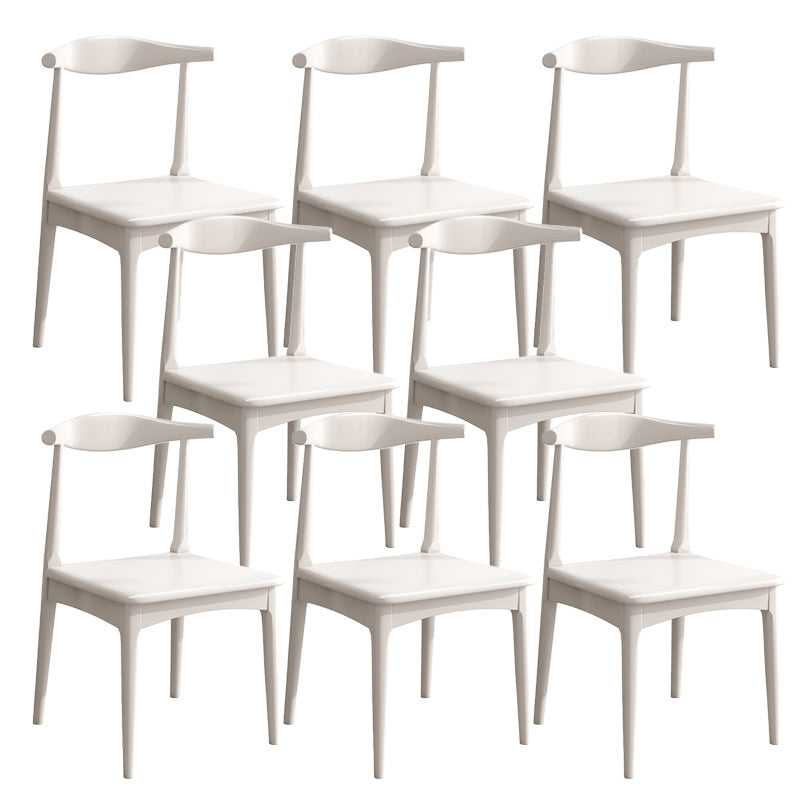 Contemporary Armless Dining Chair Home Solid Wood Dining Chair