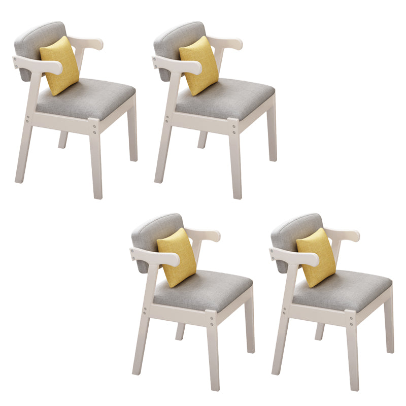 Contemporary Armless Dining Chair Home Solid Wood Dining Chair