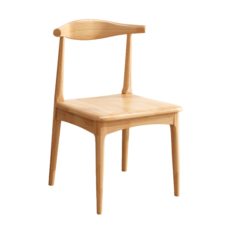 Contemporary Armless Dining Chair Home Solid Wood Dining Chair