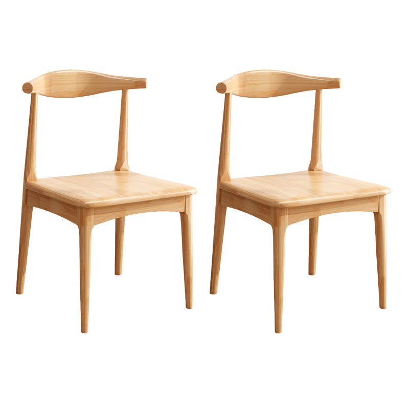 Contemporary Armless Dining Chair Home Solid Wood Dining Chair