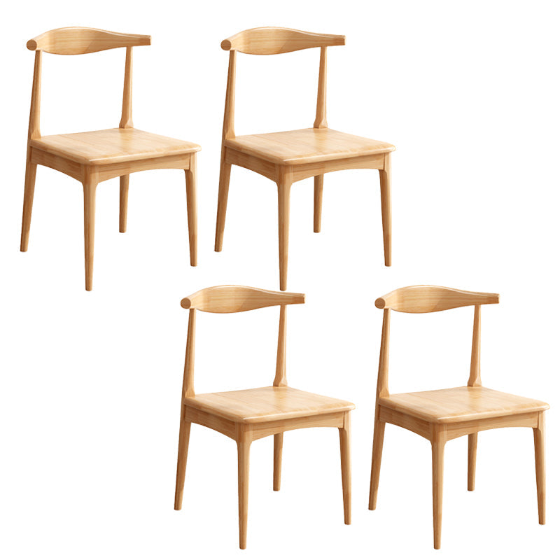 Contemporary Armless Dining Chair Home Solid Wood Dining Chair