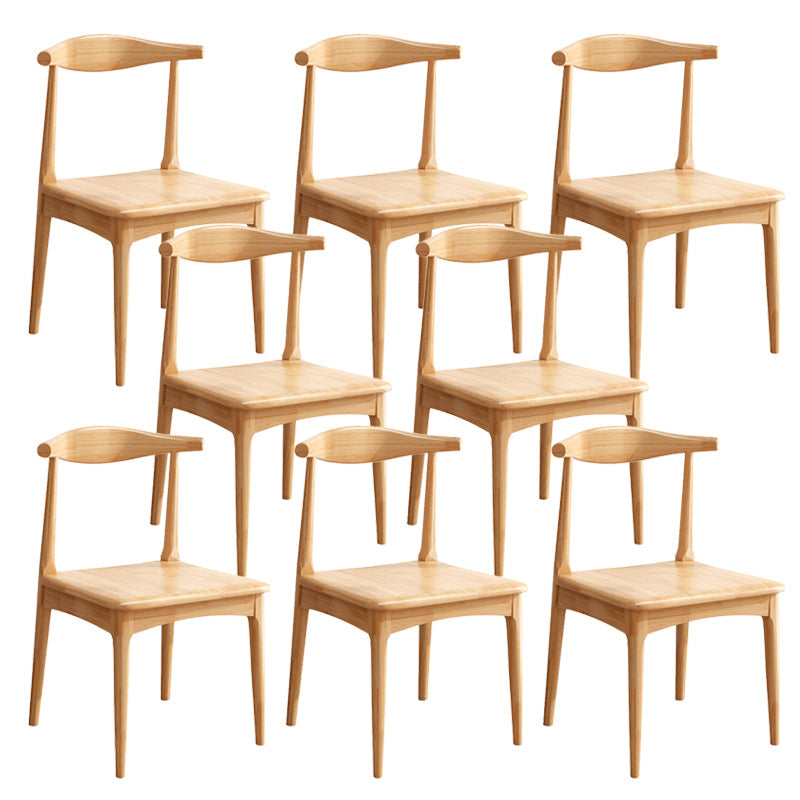 Contemporary Armless Dining Chair Home Solid Wood Dining Chair