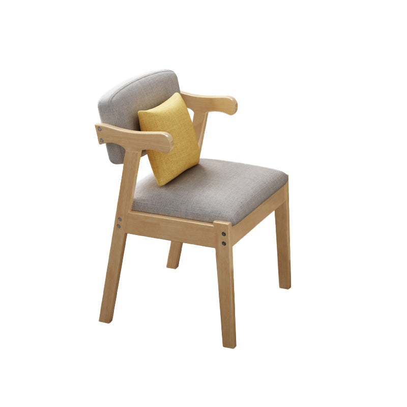 Contemporary Armless Dining Chair Home Solid Wood Dining Chair