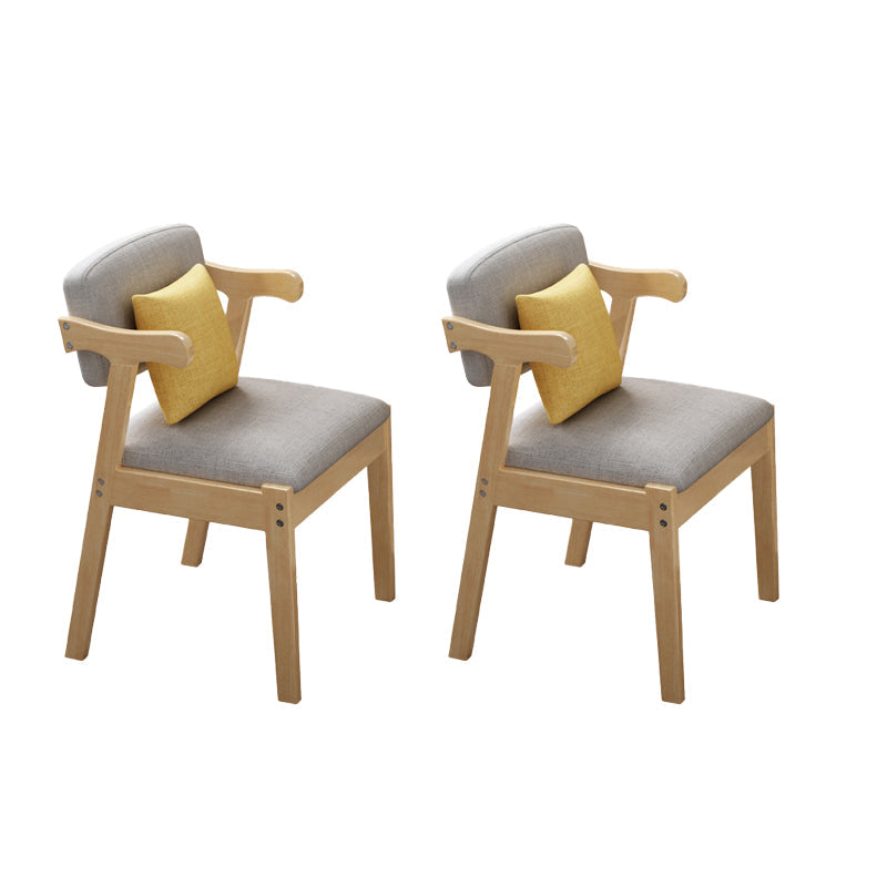 Contemporary Armless Dining Chair Home Solid Wood Dining Chair