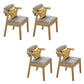 Contemporary Armless Dining Chair Home Solid Wood Dining Chair