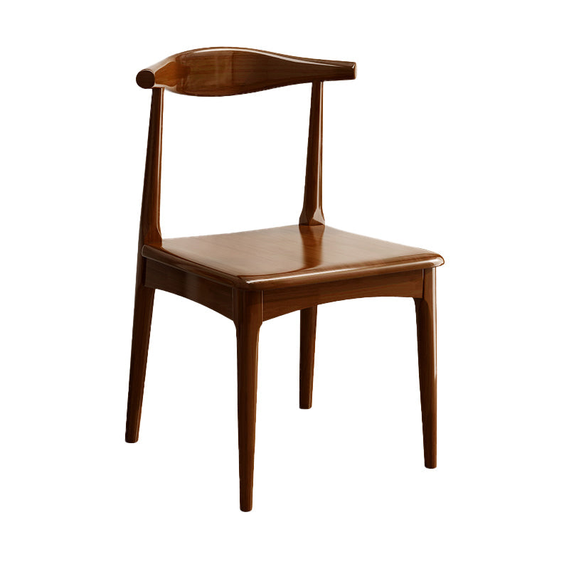 Contemporary Armless Dining Chair Home Solid Wood Dining Chair