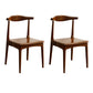 Contemporary Armless Dining Chair Home Solid Wood Dining Chair