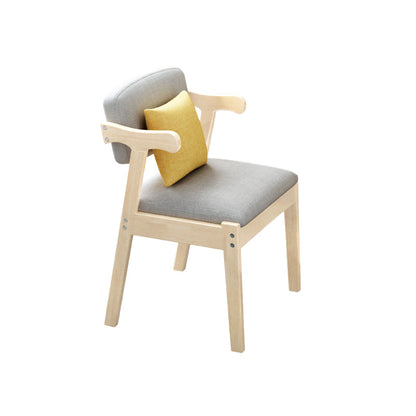 Contemporary Armless Dining Chair Home Solid Wood Dining Chair