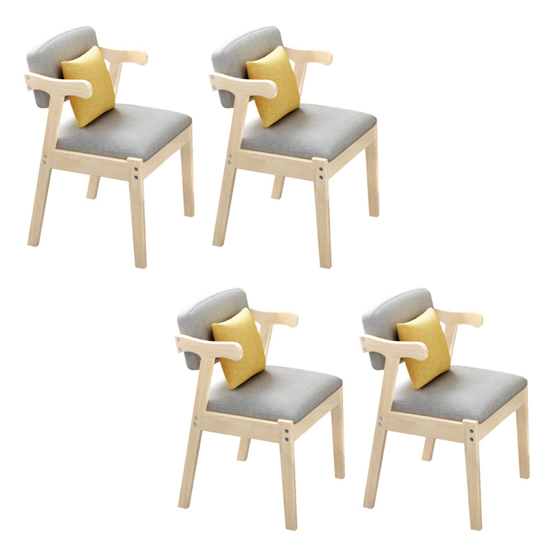 Contemporary Armless Dining Chair Home Solid Wood Dining Chair