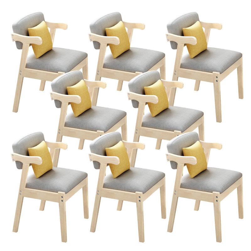 Contemporary Armless Dining Chair Home Solid Wood Dining Chair