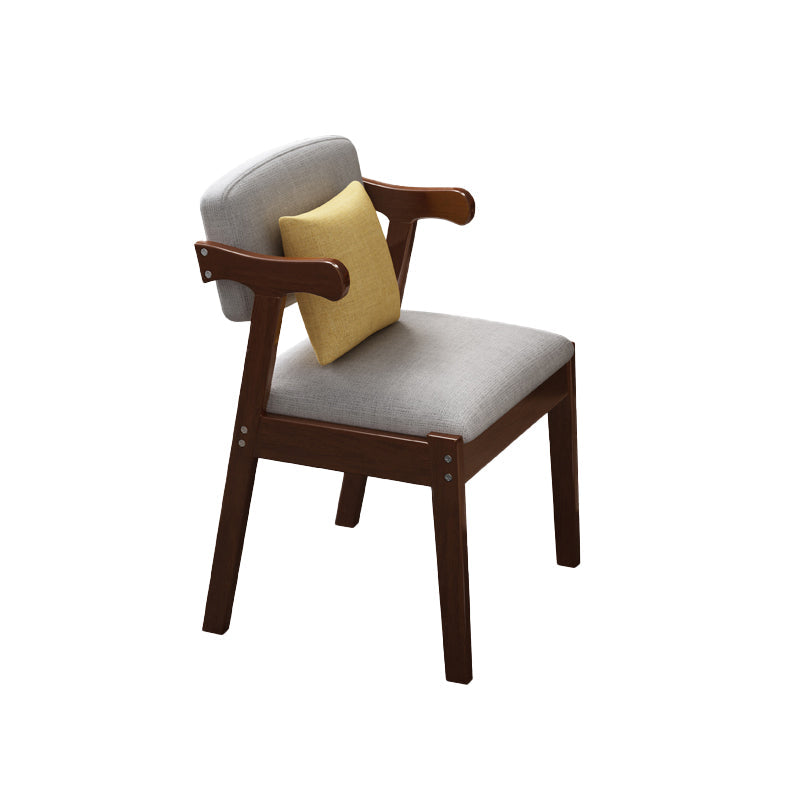 Contemporary Armless Dining Chair Home Solid Wood Dining Chair