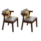 Contemporary Armless Dining Chair Home Solid Wood Dining Chair