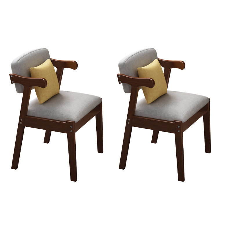 Contemporary Armless Dining Chair Home Solid Wood Dining Chair