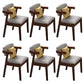 Contemporary Armless Dining Chair Home Solid Wood Dining Chair