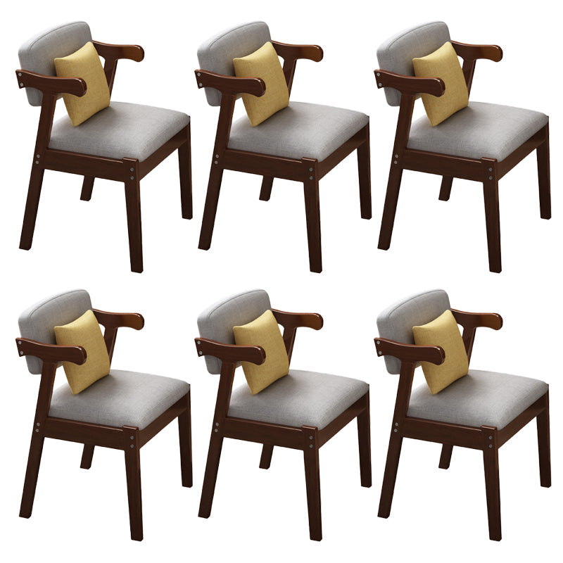 Contemporary Armless Dining Chair Home Solid Wood Dining Chair