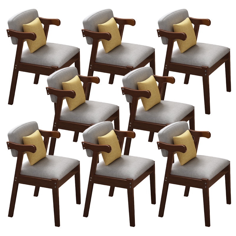 Contemporary Armless Dining Chair Home Solid Wood Dining Chair