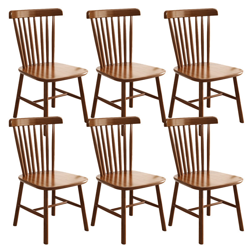 Contemporary Armless Dining Chair Home Solid Wood Dining Chair
