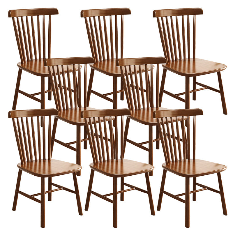 Contemporary Armless Dining Chair Home Solid Wood Dining Chair