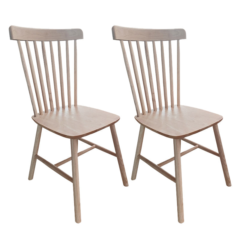 Contemporary Armless Dining Chair Home Solid Wood Dining Chair