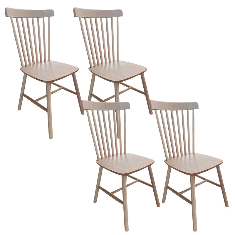 Contemporary Armless Dining Chair Home Solid Wood Dining Chair