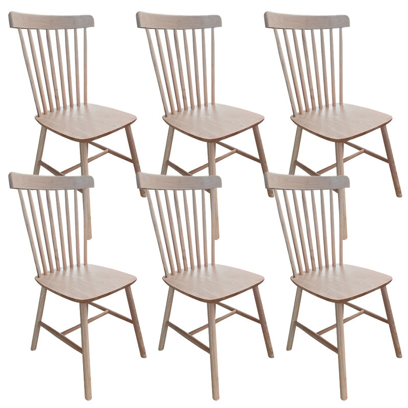 Contemporary Armless Dining Chair Home Solid Wood Dining Chair