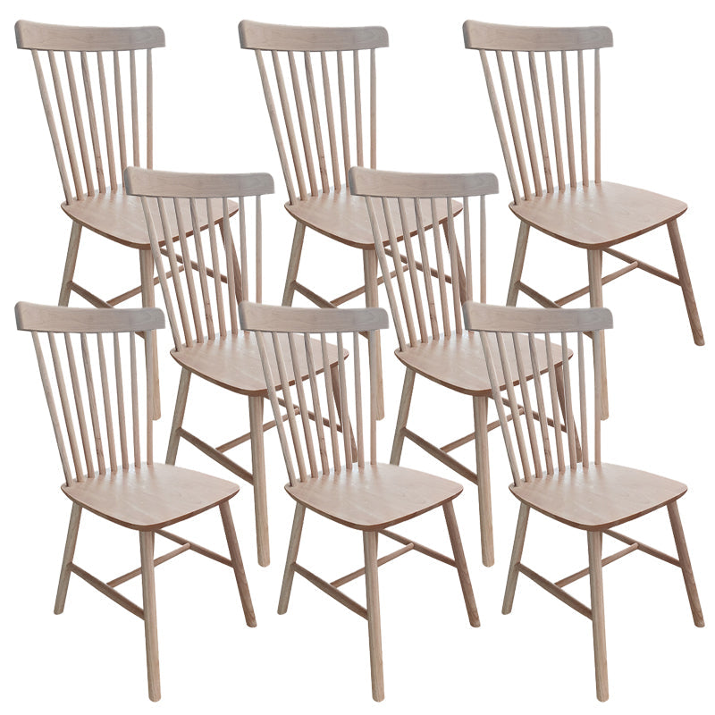 Contemporary Armless Dining Chair Home Solid Wood Dining Chair