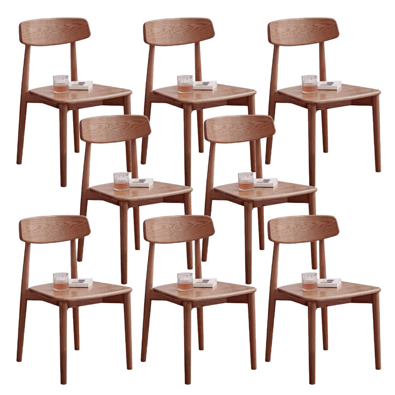 Esszimmer armloser Esstuhl Haus Holz offener Esstuhl