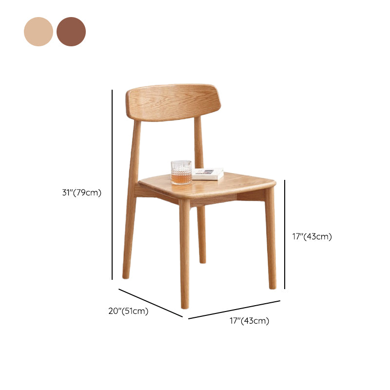 Esszimmer armloser Esstuhl Haus Holz offener Esstuhl