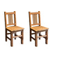 Dining Room Footrest Dining Chair Home Solid Wood Dining Chair Brown 2 Piece Set Clearhalo 'Dining Chairs' 'Dining Tables & Seating' 'dining_chair' 'furn' 'furn_dining_chair' 'Furniture' 'Kitchen & Dining Furniture' 7229980