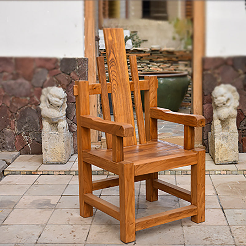 Dining Room Footrest Dining Chair Home Solid Wood Dining Chair Walnut 1 Piece Clearhalo 'Dining Chairs' 'Dining Tables & Seating' 'dining_chair' 'furn' 'furn_dining_chair' 'Furniture' 'Kitchen & Dining Furniture' 7229997