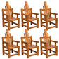 Dining Room Footrest Dining Chair Home Solid Wood Dining Chair Walnut 6 Piece Set Clearhalo 'Dining Chairs' 'Dining Tables & Seating' 'dining_chair' 'furn' 'furn_dining_chair' 'Furniture' 'Kitchen & Dining Furniture' 7230000