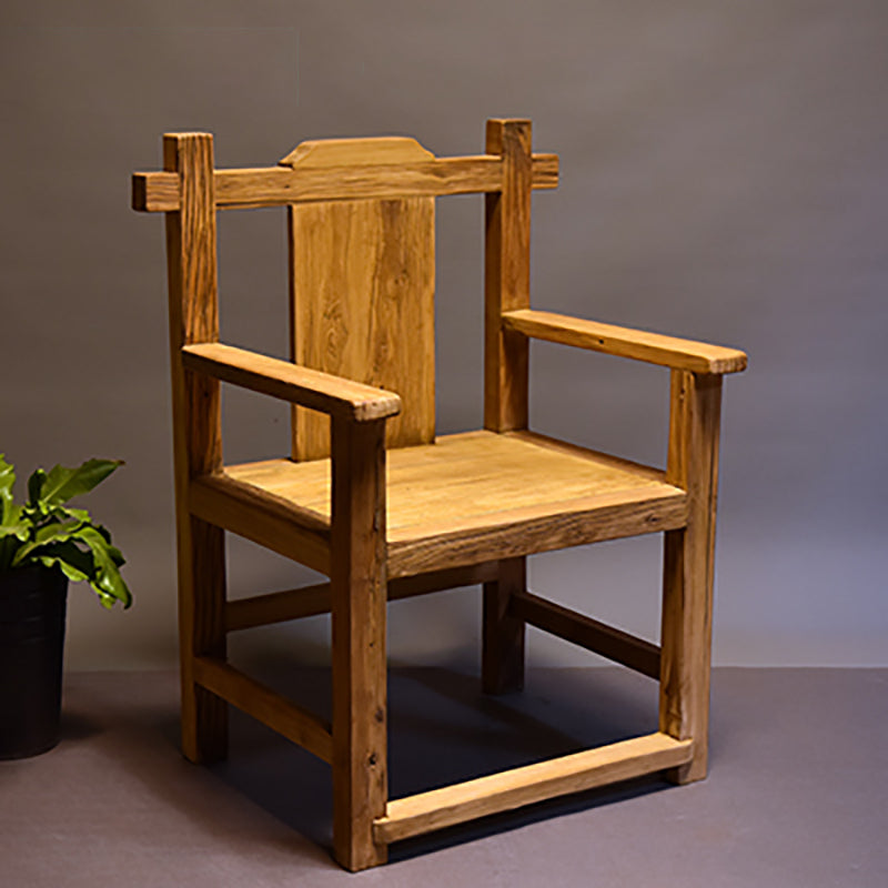 Dining Room Footrest Dining Chair Home Solid Wood Dining Chair Light Walnut 1 Piece Clearhalo 'Dining Chairs' 'Dining Tables & Seating' 'dining_chair' 'furn' 'furn_dining_chair' 'Furniture' 'Kitchen & Dining Furniture' 7230007