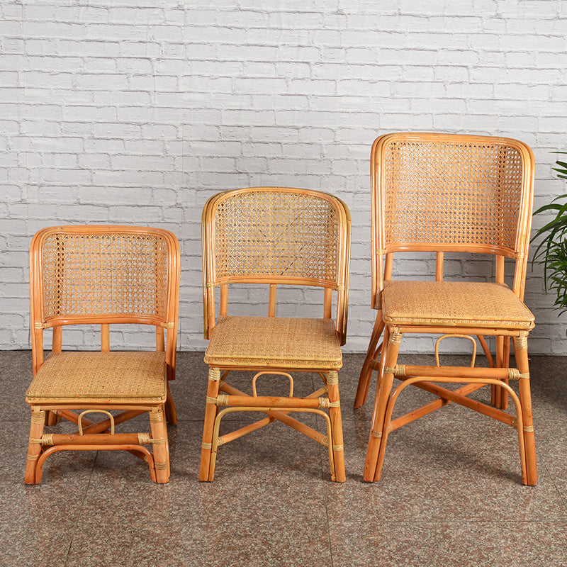 Contemporary Armless Wicker Chair Home Cane Back Dining Chair Clearhalo 'Dining Chairs' 'Dining Tables & Seating' 'dining_chair' 'furn' 'furn_dining_chair' 'Furniture' 'Kitchen & Dining Furniture' 7230019