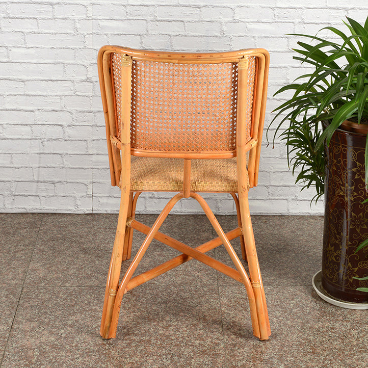 Contemporary Armless Wicker Chair Home Cane Back Dining Chair Clearhalo 'Dining Chairs' 'Dining Tables & Seating' 'dining_chair' 'furn' 'furn_dining_chair' 'Furniture' 'Kitchen & Dining Furniture' 7230023