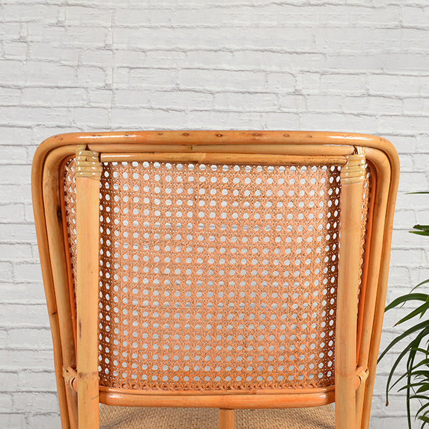 Contemporary Armless Wicker Chair Home Cane Back Dining Chair Clearhalo 'Dining Chairs' 'Dining Tables & Seating' 'dining_chair' 'furn' 'furn_dining_chair' 'Furniture' 'Kitchen & Dining Furniture' 7230027
