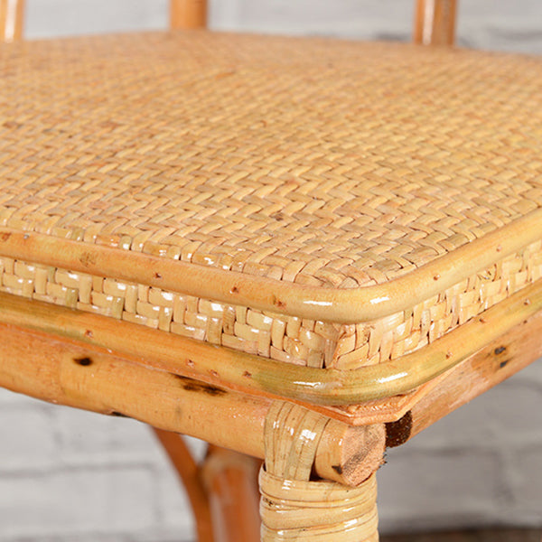 Contemporary Armless Wicker Chair Home Cane Back Dining Chair Clearhalo 'Dining Chairs' 'Dining Tables & Seating' 'dining_chair' 'furn' 'furn_dining_chair' 'Furniture' 'Kitchen & Dining Furniture' 7230028