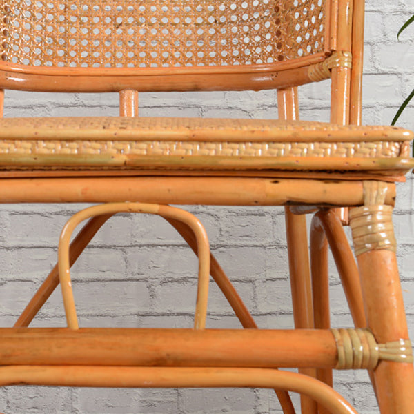 Contemporary Armless Wicker Chair Home Cane Back Dining Chair Clearhalo 'Dining Chairs' 'Dining Tables & Seating' 'dining_chair' 'furn' 'furn_dining_chair' 'Furniture' 'Kitchen & Dining Furniture' 7230030