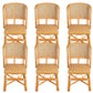 Contemporary Armless Wicker Chair Home Cane Back Dining Chair Beige 6 Piece Set Clearhalo 'Dining Chairs' 'Dining Tables & Seating' 'dining_chair' 'furn' 'furn_dining_chair' 'Furniture' 'Kitchen & Dining Furniture' 7230032