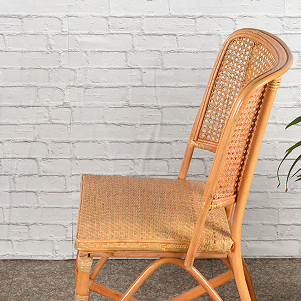 Contemporary Armless Wicker Chair Home Cane Back Dining Chair Clearhalo 'Dining Chairs' 'Dining Tables & Seating' 'dining_chair' 'furn' 'furn_dining_chair' 'Furniture' 'Kitchen & Dining Furniture' 7230033