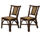 Contemporary Armless Wicker Chair Home Cane Back Dining Chair 2 Piece Set Clearhalo 'Dining Chairs' 'Dining Tables & Seating' 'dining_chair' 'furn' 'furn_dining_chair' 'Furniture' 'Kitchen & Dining Furniture' 7230041