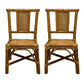 Contemporary Armless Wicker Chair Home Cane Back Dining Chair 2 Piece Set Clearhalo 'Dining Chairs' 'Dining Tables & Seating' 'dining_chair' 'furn' 'furn_dining_chair' 'Furniture' 'Kitchen & Dining Furniture' 7230046