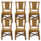 Contemporary Armless Wicker Chair Home Cane Back Dining Chair 6 Piece Set Clearhalo 'Dining Chairs' 'Dining Tables & Seating' 'dining_chair' 'furn' 'furn_dining_chair' 'Furniture' 'Kitchen & Dining Furniture' 7230048