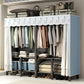 Freestanding Metal Frame Wardrobe Foldable Wardrobe with Garment Rod