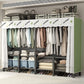 Freestanding Metal Frame Wardrobe Foldable Wardrobe with Garment Rod