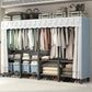 Freestanding Metal Frame Wardrobe Foldable Wardrobe with Garment Rod